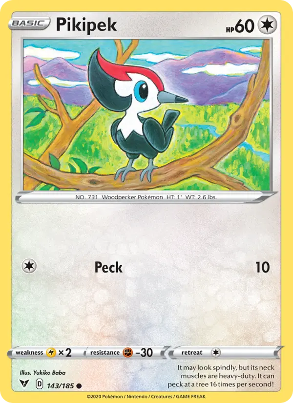 Pikipek, Pokémon card