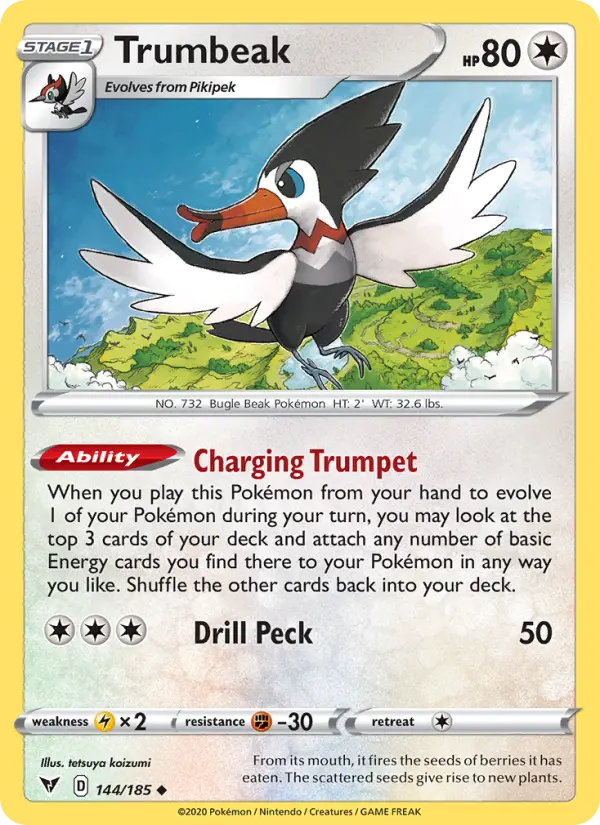 Trumbeak, Pokémon card