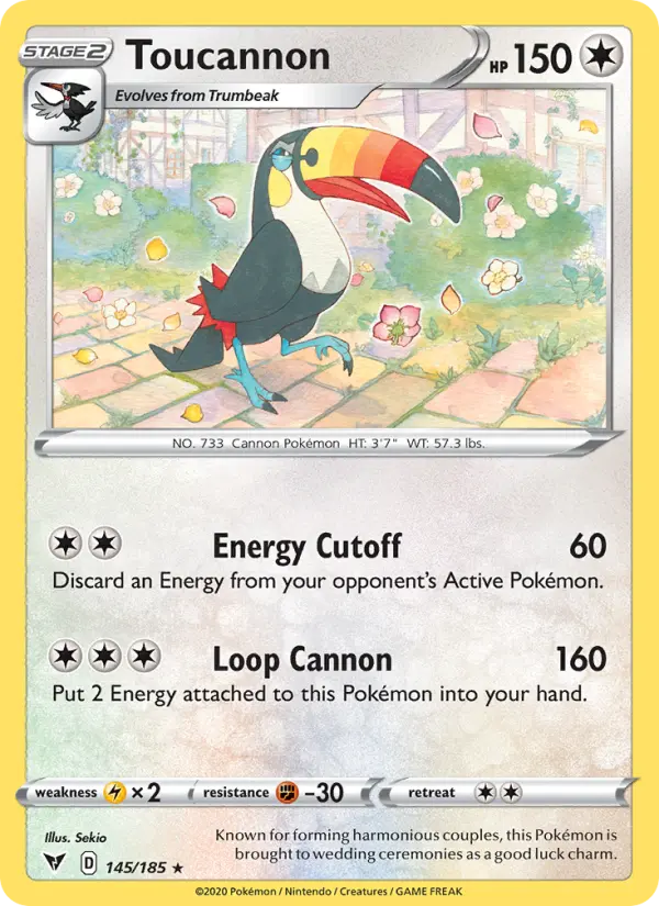 Toucannon, Pokémon card
