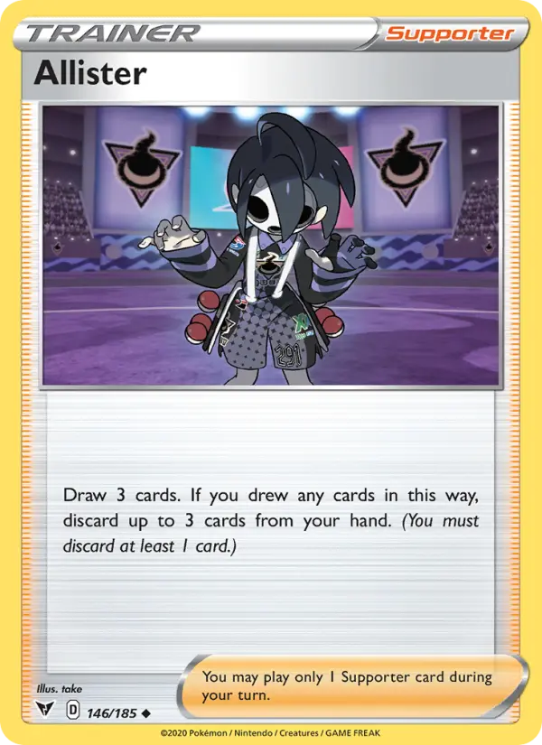 Allister, Pokémon card