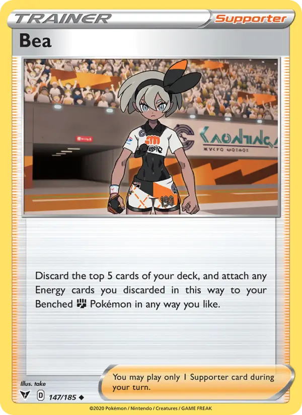 Bea, Pokémon card