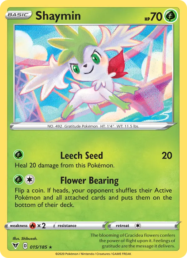 Shaymin, Pokémon card