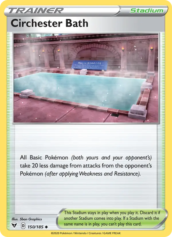 Circhester Bath, Pokémon card