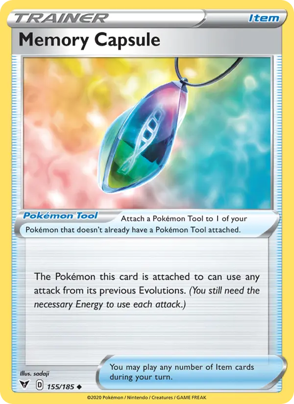 Memory Capsule, Pokémon card