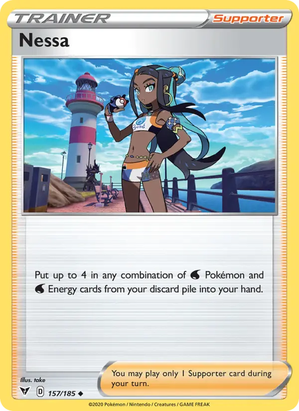 Nessa, Pokémon card