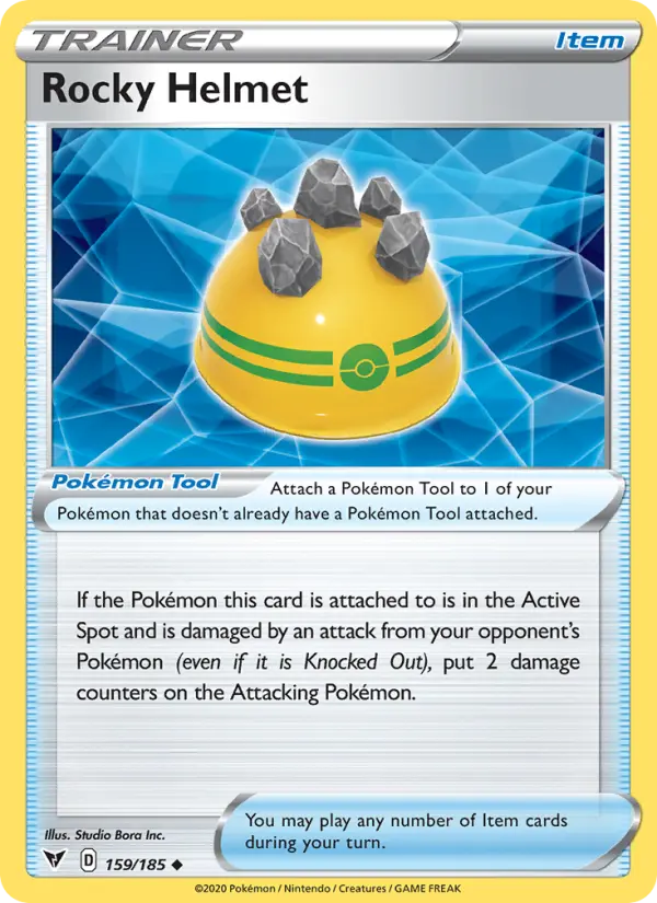 Rocky Helmet, Pokémon card