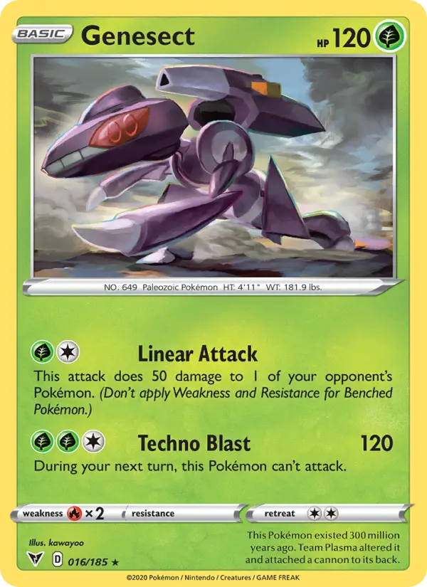 Genesect, Pokémon card
