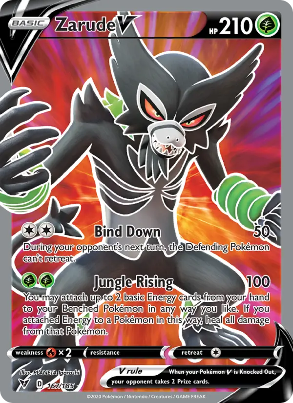 Zarude V, Pokémon card