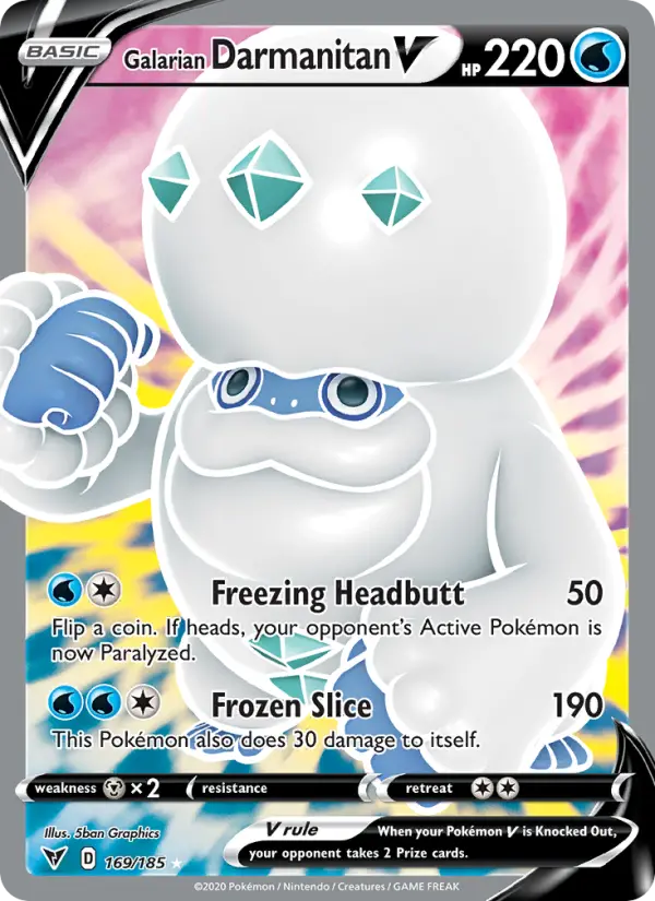 Galarian Darmanitan V, Pokémon card