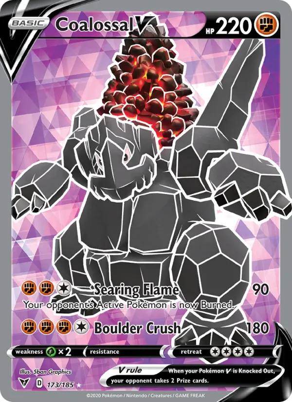 Coalossal V, Pokémon card