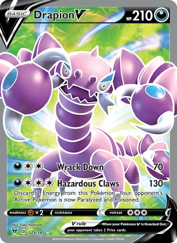 Drapion V, Pokémon card