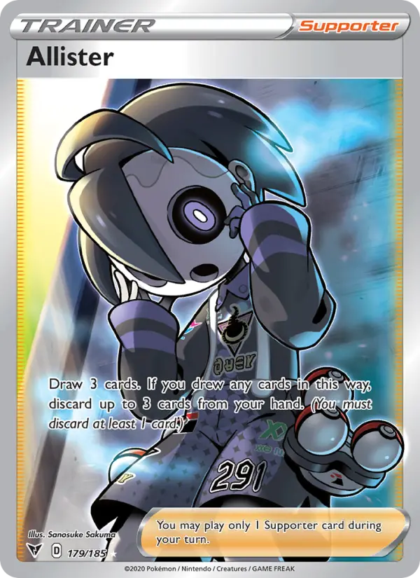 Allister, Pokémon card