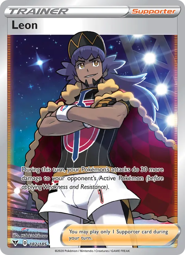 Leon, Pokémon card