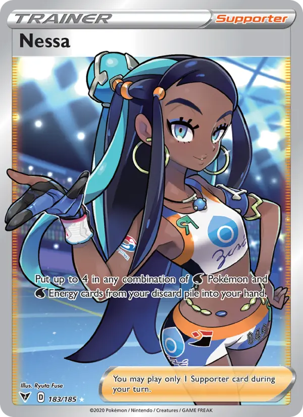 Nessa, Pokémon card