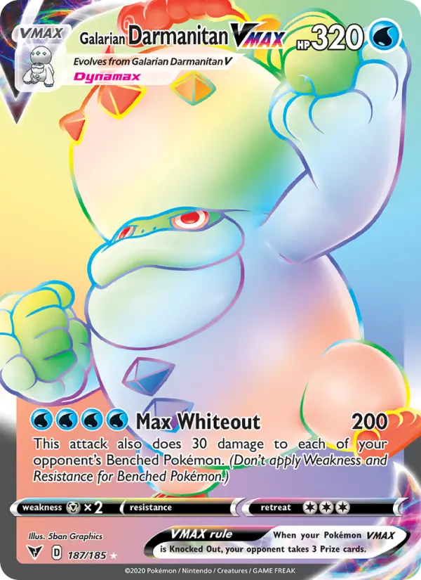 Galarian Darmanitan VMAX, Pokémon card