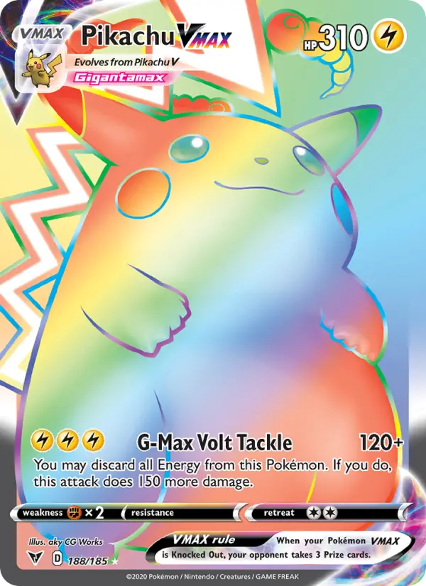 Pikachu VMAX, Pokémon card