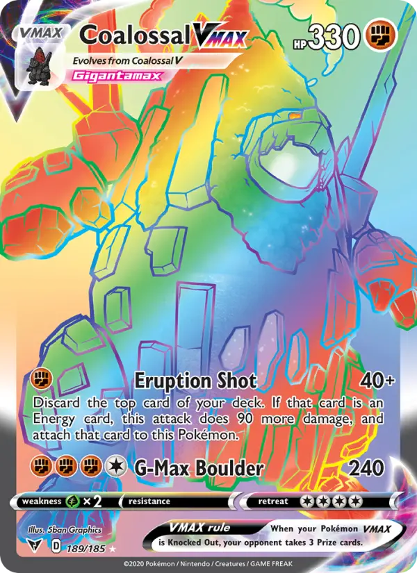 Coalossal VMAX, Pokémon card