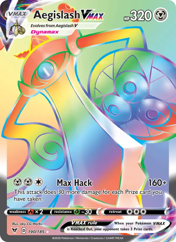 Aegislash VMAX, Pokémon card