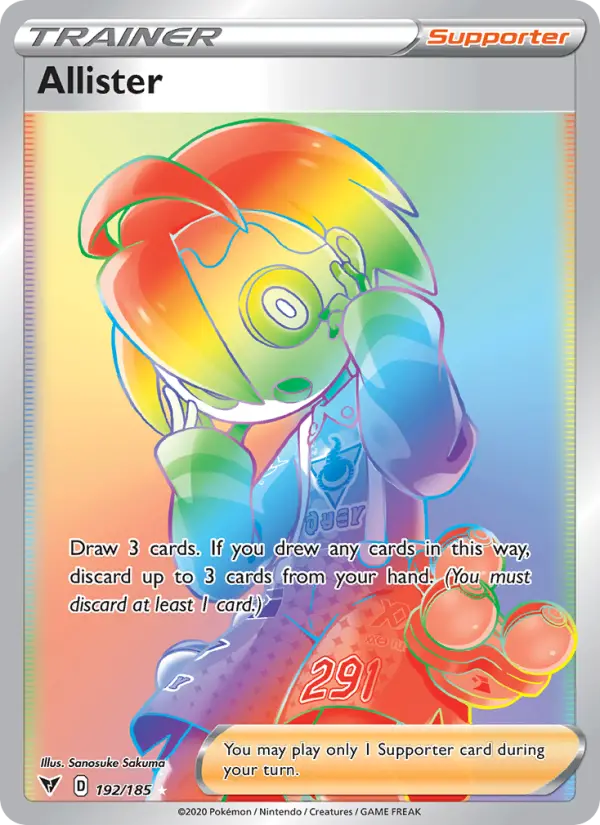 Allister, Pokémon card