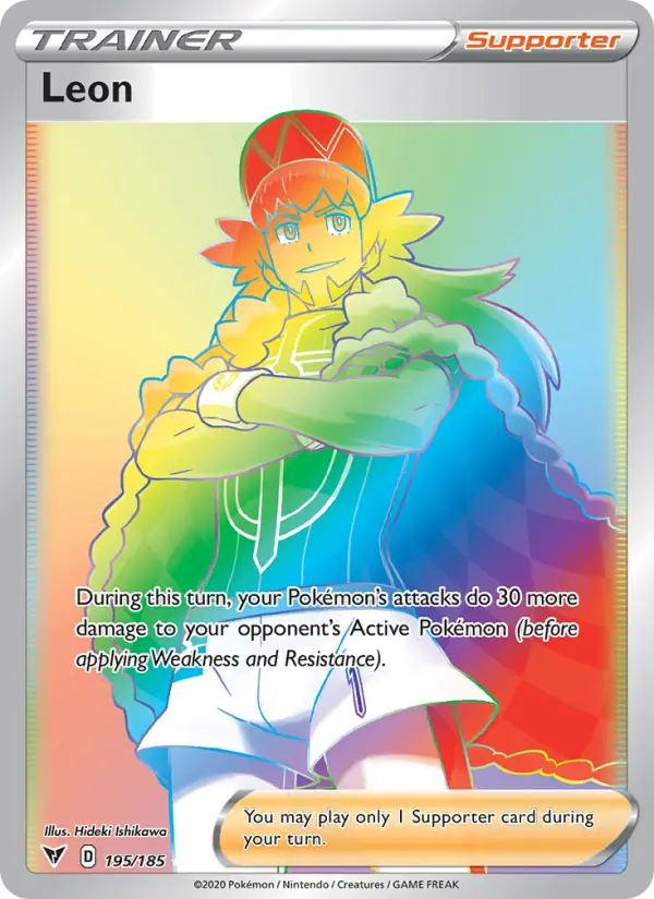 Leon, Pokémon card