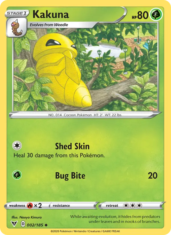 Kakuna, Pokémon card