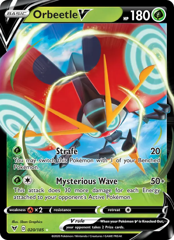 Orbeetle V, Pokémon card