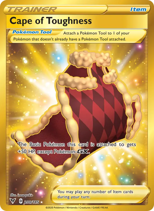 Cape of Toughness, Pokémon card