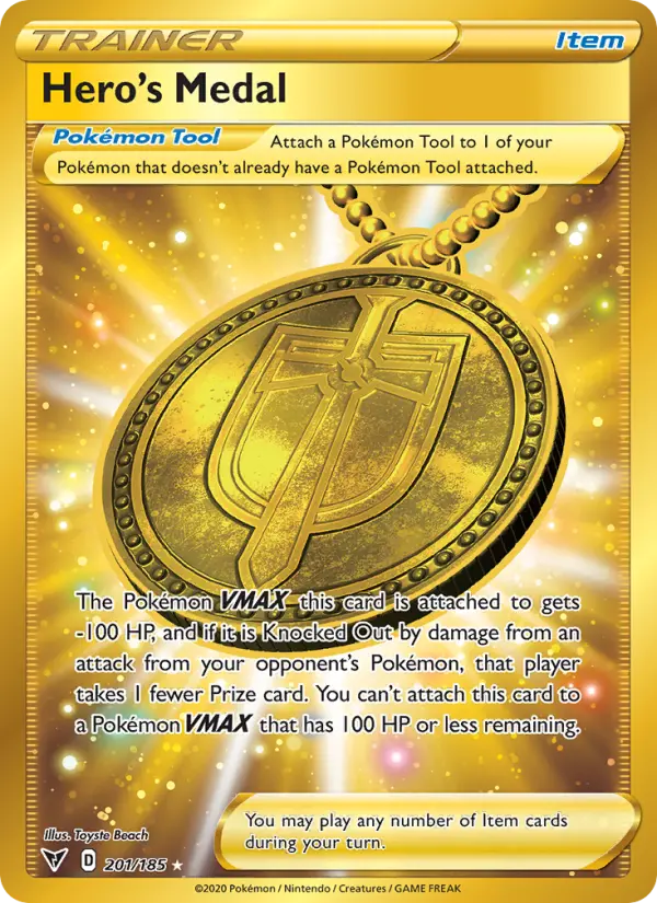 Hero's Medal, Pokémon card