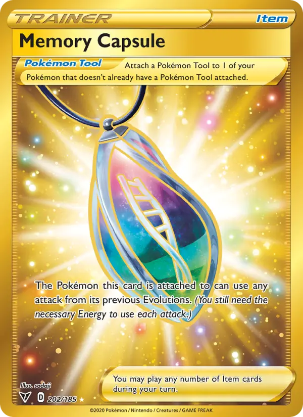 Memory Capsule, Pokémon card