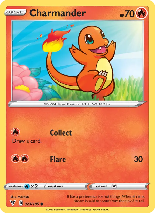 Charmander, Pokémon card