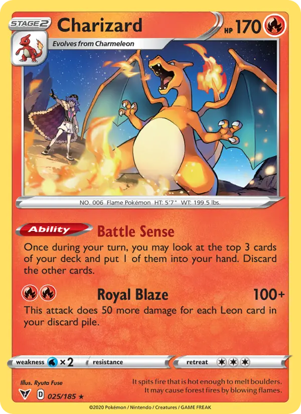 Charizard, Pokémon card