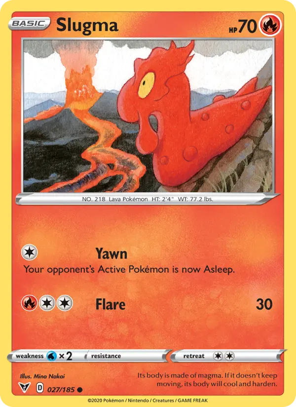 Slugma, Pokémon card