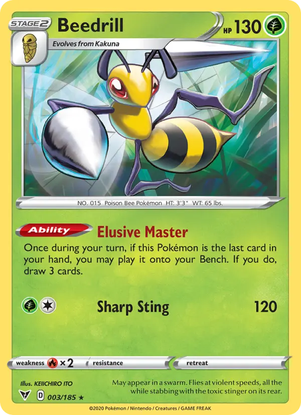 Beedrill, Pokémon card