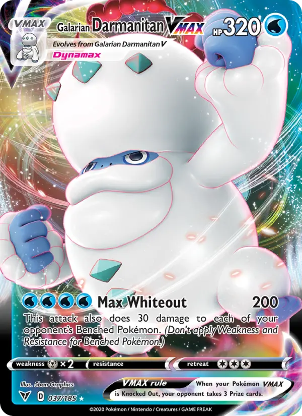 Galarian Darmanitan VMAX, Pokémon card