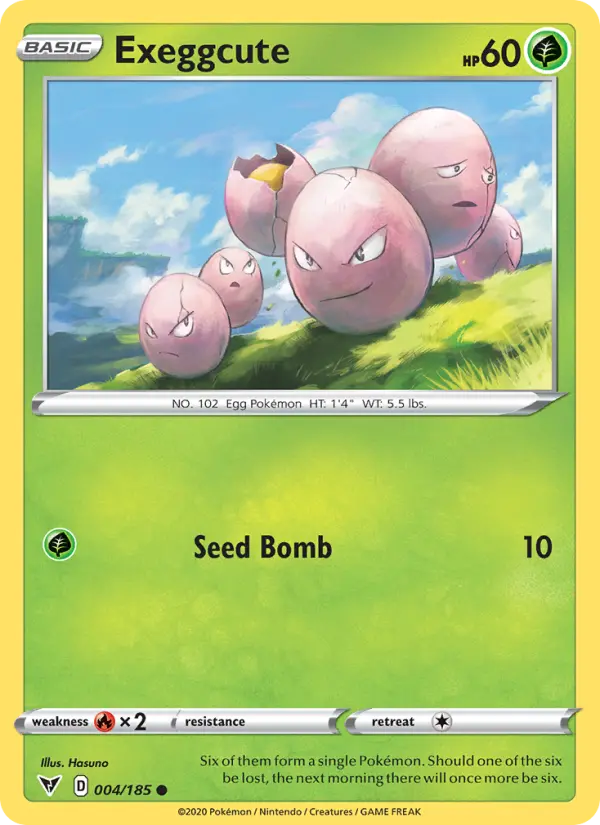 Exeggcute, Pokémon card