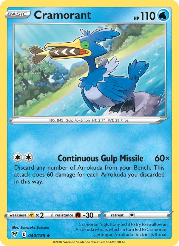 Cramorant, Pokémon card