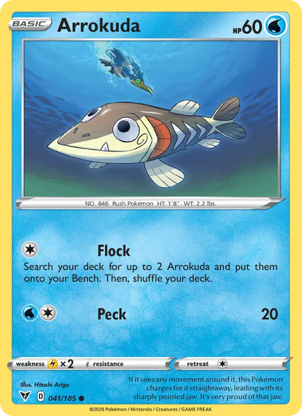 Arrokuda, Pokémon card