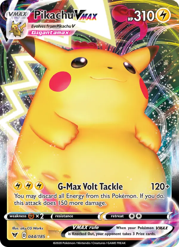 Pikachu VMAX, Pokémon card