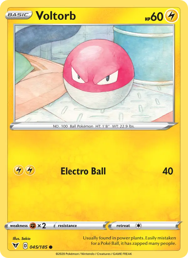 Voltorb, Pokémon card