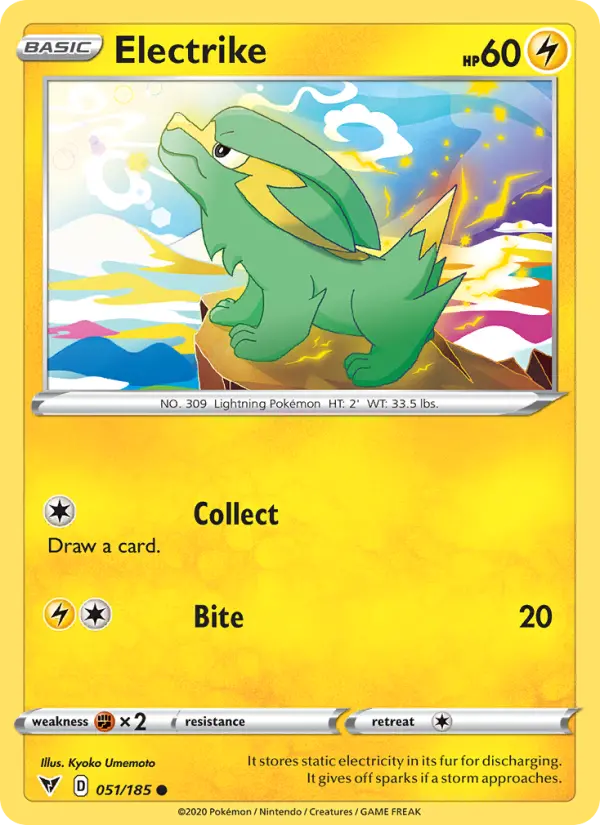 Electrike, Pokémon card