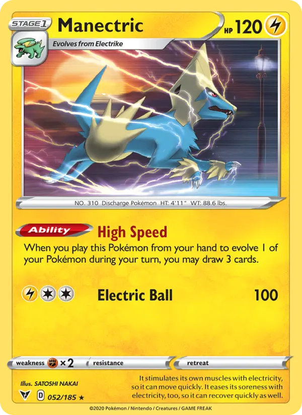 Manectric, Pokémon card
