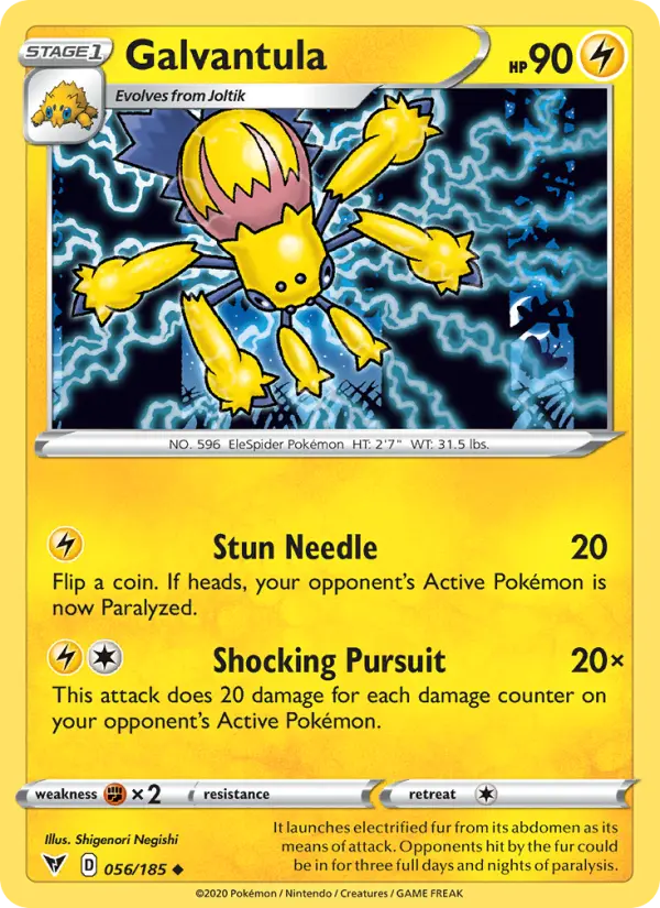 Galvantula, Pokémon card
