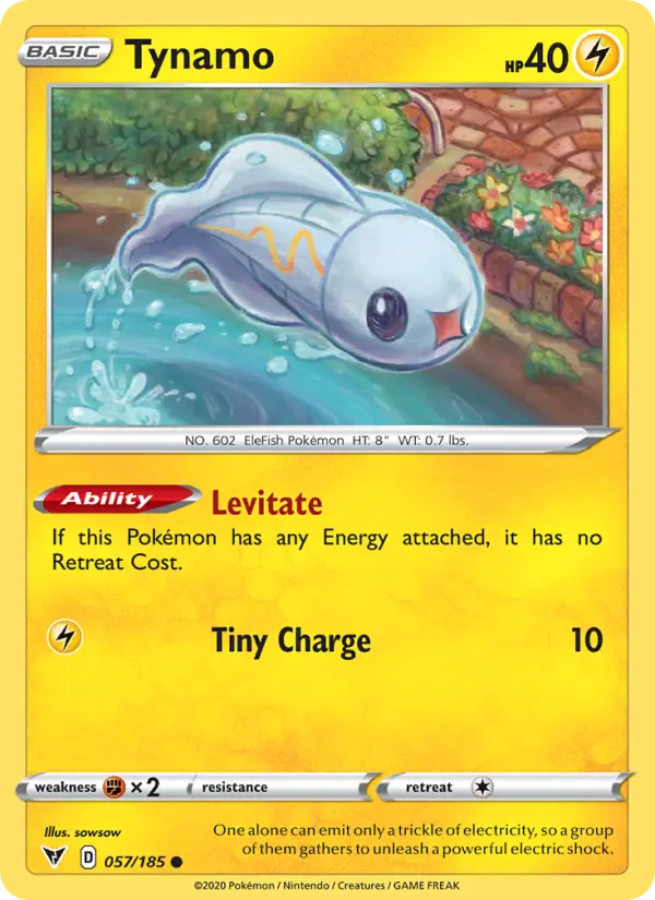 Tynamo, Pokémon card