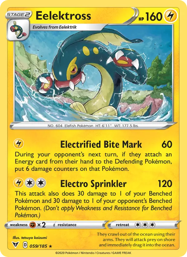 Eelektross, Pokémon card