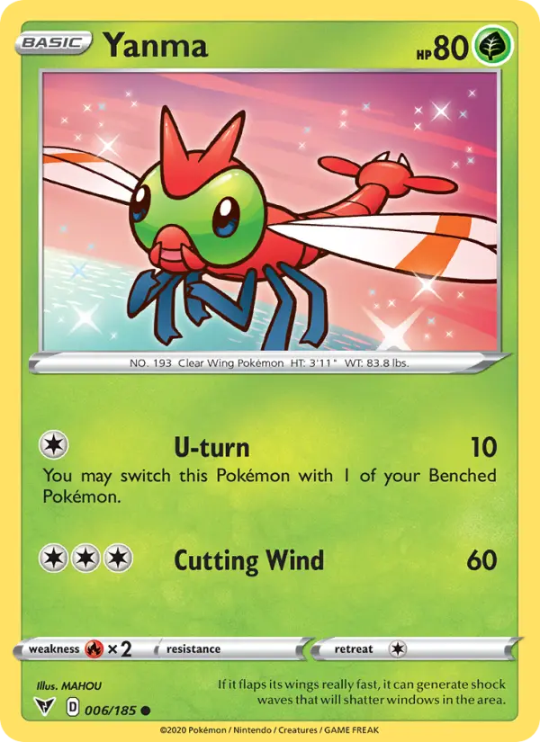 Yanma, Pokémon card