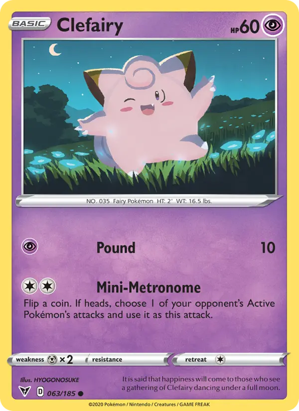 Clefairy, Pokémon card