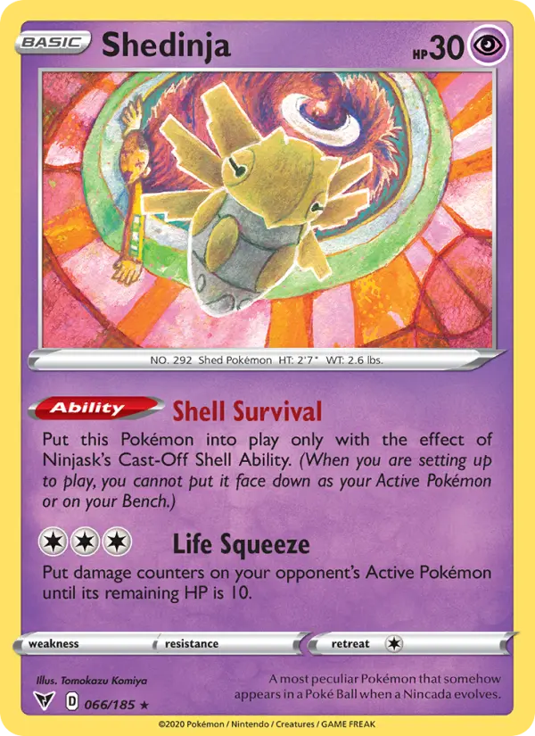 Shedinja, Pokémon card