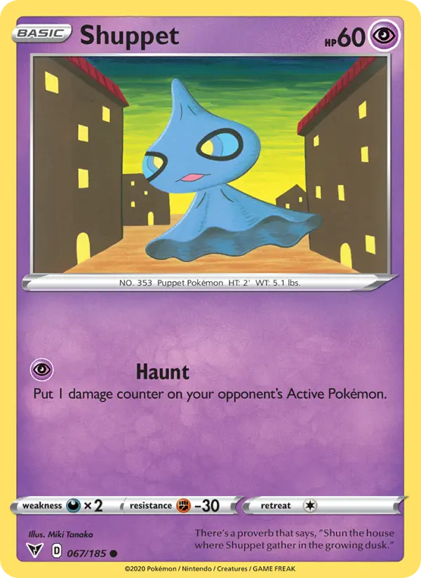 Shuppet, Pokémon card