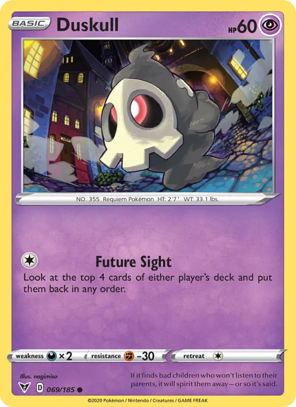 Duskull, Pokémon card
