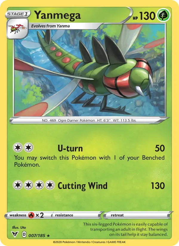 Yanmega, Pokémon card
